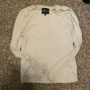 TALA size L Zae Long Sleeve Reg Length in Chai EUC